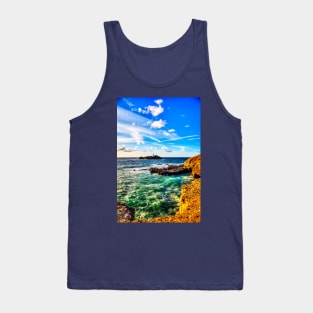 Godrevy Lighthouse, Dramatic Cornwall Sky Tank Top